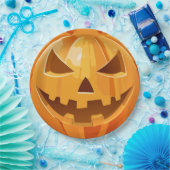 Happy Halloween Harvest Pumpkins Pappteller (Party)