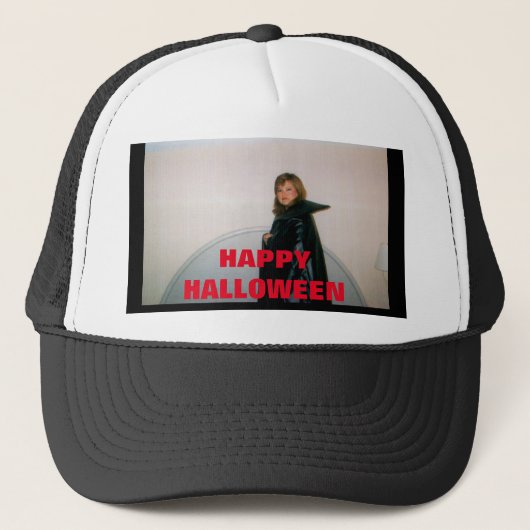 HAPPY HALLOWEEN HAT TRUCKERKAPPE (Vorderseite)