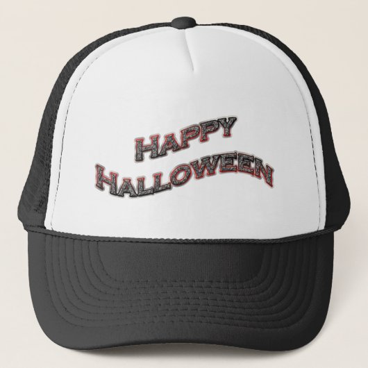 Happy Halloween Hats Truckerkappe (Vorderseite)