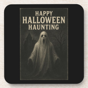 Happy Halloween Haunting - Spooky Table Untersetze Getränkeuntersetzer
