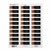 Happy Halloween Hay Bale Art Label (Vorne)