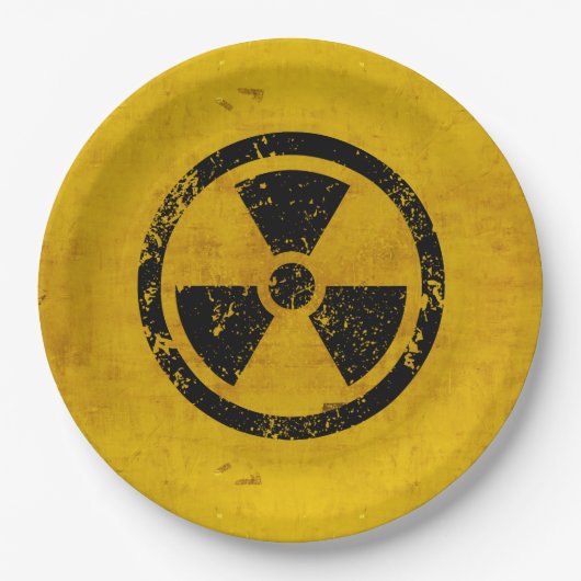 Happy Halloween Hazard Radiation Warnung Pappteller (Vorderseite)