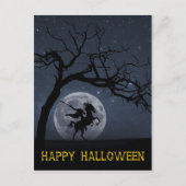 Happy Halloween Headless Pferd Vollmond Postkarte (Vorderseite)