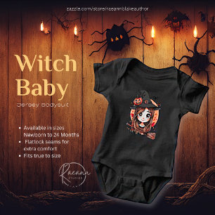 Happy Halloween Hexe Baby Jersey Bodysuit Baby Strampler