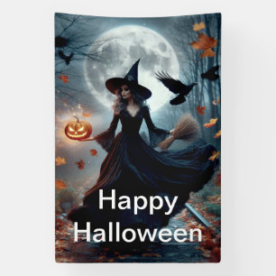 Happy Halloween Hexe Banner