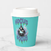 Happy Halloween Hexe, die ihren Pot bricht Pappbecher (Vorderseite)