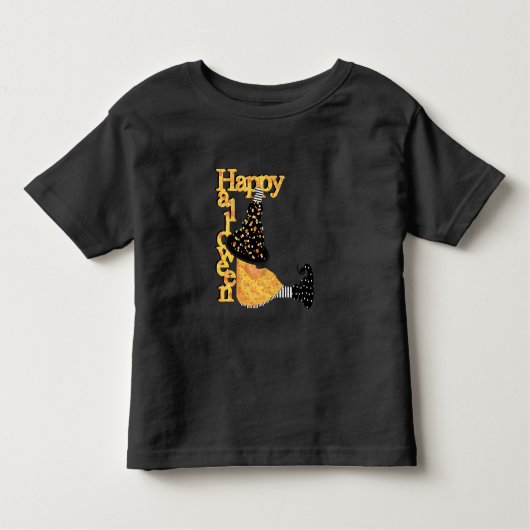 Happy Halloween Hexe Kleinkind T-shirt (Vorderseite)