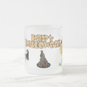 Happy Halloween Hexe Mattglastasse (Mittel)