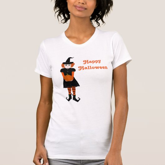 Happy Halloween Hexe Shirt (Vorderseite)