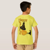 Happy Halloween Hexe T-Shirt (Schwarz voll)