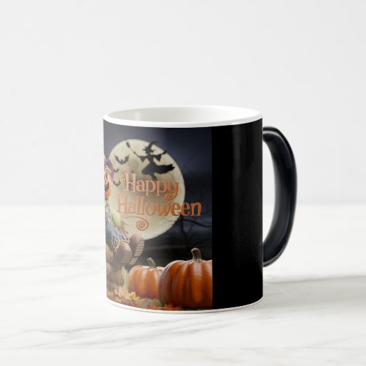 Happy Halloween Hexe Tasse (VorderseiteRechts)