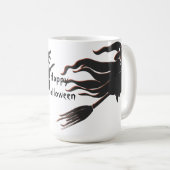 Happy Halloween Hexe Tasse (VorderseiteRechts)