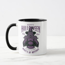 Happy Halloween Hexe Tasse - "Was ist los?"