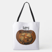 Happy Halloween Hexe und Pumpkin Tasche (Rückseite)