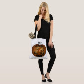 Happy Halloween Hexe und Pumpkin Tasche (Am Model)