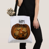 Happy Halloween Hexe und Pumpkin Tasche (Von Nahem)