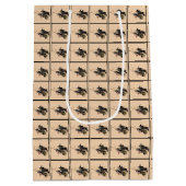 Happy Halloween Hexen Mittlere Geschenktüte (Rückseite)