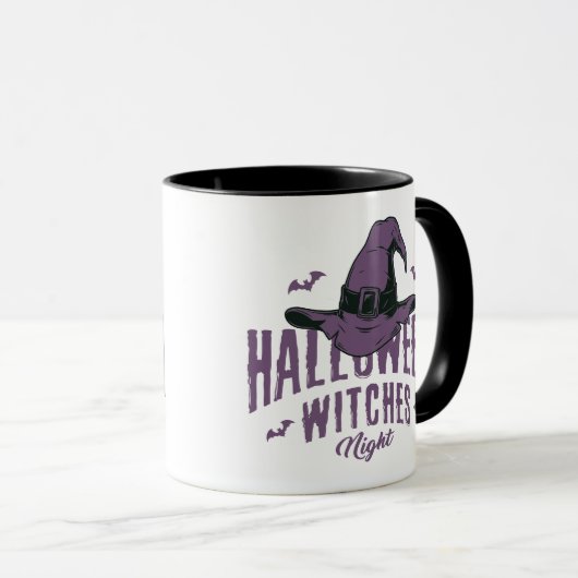 Happy Halloween Hexen Night Tasse - Hexenhut (VorderseiteRechts)