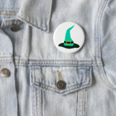 Happy Halloween Hexenhut Button (Beispiel)