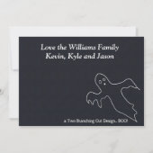 Happy Halloween Hexenhut Foto-Karte Karte (Rückseite)