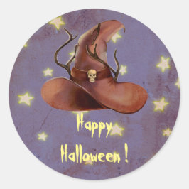 Happy Halloween Hexenhut Spooky Sticker