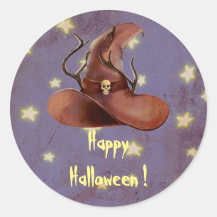 Happy Halloween Hexenhut Spooky Sticker