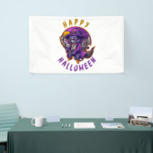 Happy Halloween Hexenkatze Banner (Messeveranstaltung)