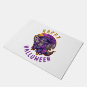 Happy Halloween Hexenkatze Fußmatte (Schrägansicht)