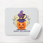 Happy Halloween - Hexenkatze Mousepad (Mit Mouse)