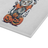 Happy Halloween Hexenkatze Schneidebrett (Ecke)