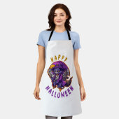 Happy Halloween Hexenkatze Schürze (Getragen)