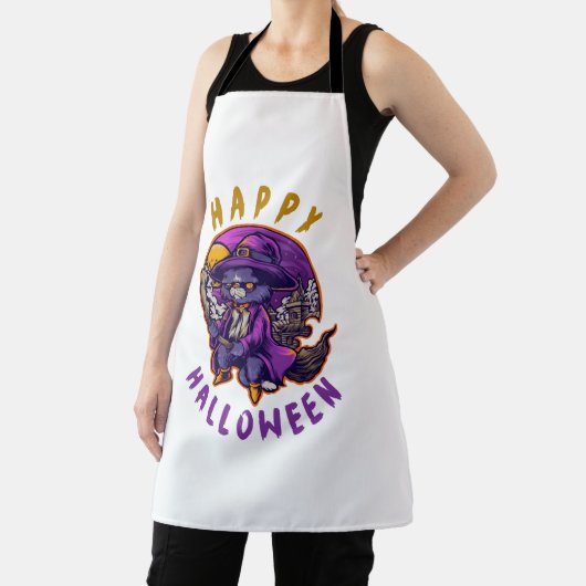 Happy Halloween Hexenkatze Schürze (InSitu)