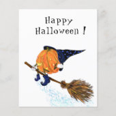 Happy Halloween Hexenkürbis Flyer (Hinten)