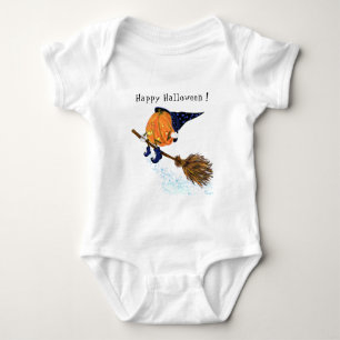Happy Halloween Hexenkürbis - Funny Baby Strampler