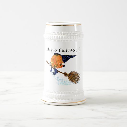 Happy Halloween Hexenkürbis - Funny Bierglas (Mittel)