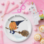 Happy Halloween Hexenkürbis - Funny Pappteller (Party)
