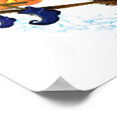 Happy Halloween Hexenkürbis - Funny Poster (Ecke)