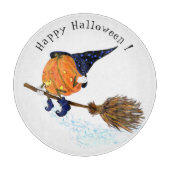 Happy Halloween Hexenkürbis - Funny Schneidebrett (Vorderseite)