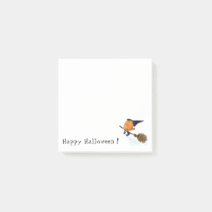 Happy Halloween Hexenkürbis mit Broom Post-it Klebezettel