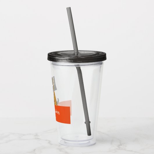 Happy Halloween HexenLegs & Broom Personalisiert Acryltrinkbecher (Links)