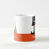 Happy Halloween HexenLegs & Broom Personalisiert Kaffeetasse (Mittel)