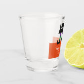 Happy Halloween HexenLegs & Broom Personalisiert Schnapsglas (Links)