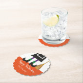 Happy Halloween HexenLegs & Broom Personalisiert Untersetzer (Vor Ort)