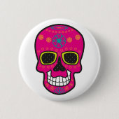 Happy Halloween Hexenmaske Karneval 2020 Button (Vorderseite)