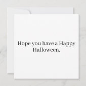 Happy Halloween | Hexenwomanillustration Karte (Rückseite)