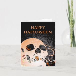 Happy Halloween Hi-Fi-Schädel 2 Karte
