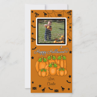 Happy Halloween (Hinzufügen von Foto und Text) Feiertagskarte