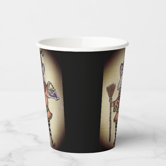 Happy Halloween Hippo Pappbecher (Links)