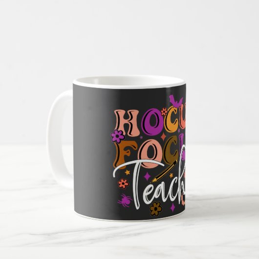 Happy Halloween- Hocus Focus Lehrer Kaffeetasse (Vorderseite Links)