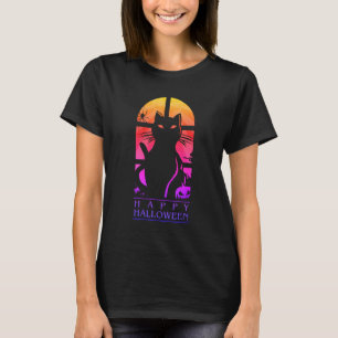 HAPPY HALLOWEEN HORROR CAT T-Shirt